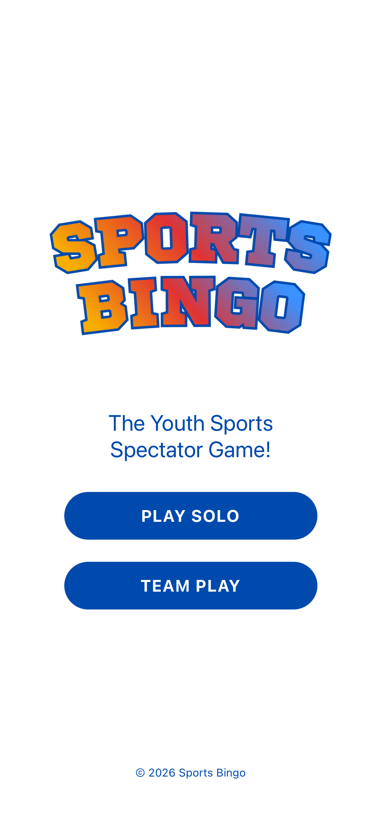 Game lobby screen